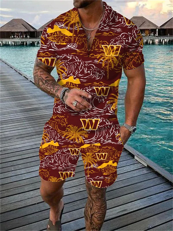 Washington Commanders
Limited Edition Polo Shirt And Shorts Two-Piece Suits