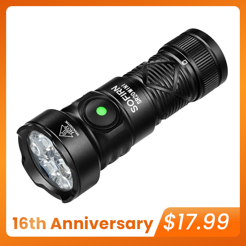 Sofirn SR20MINI 1200 Lumens EDC Flashlight with Red Light