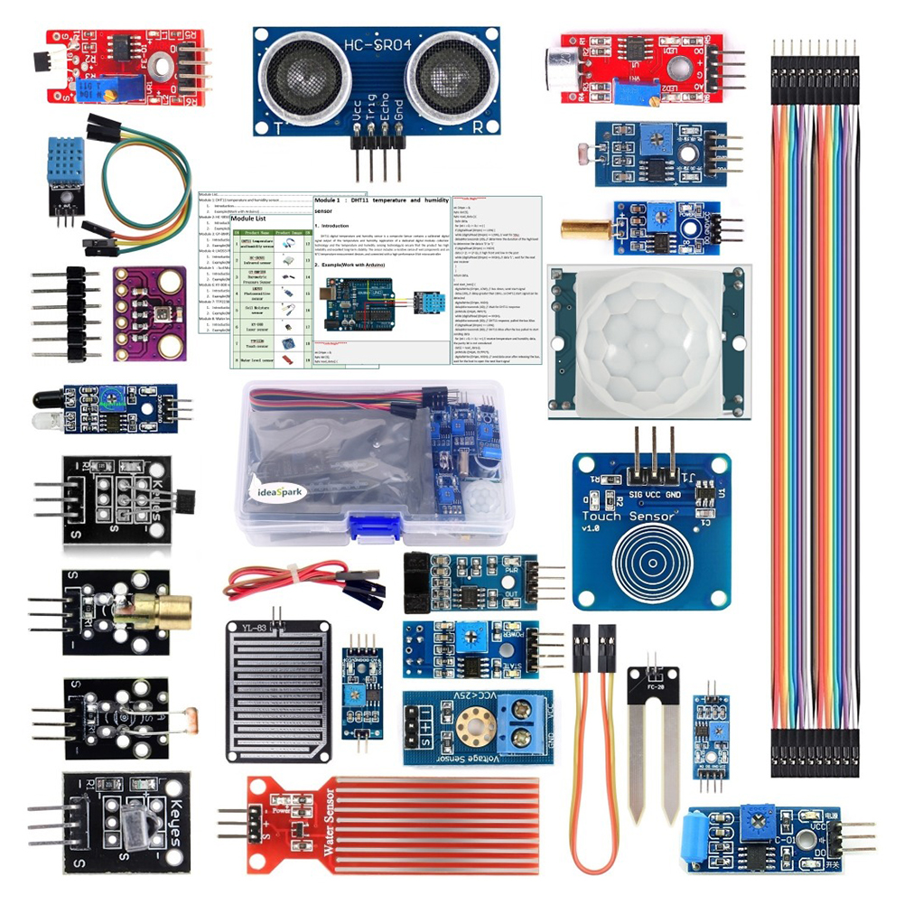 22-in-1 Electronic Component Sensor Module Kits for Arduino Raspberry Pi, 501 Original
22-in-1 Electronic Component Sensor Module Kits for Arduino Raspberry Pi, 501 Original