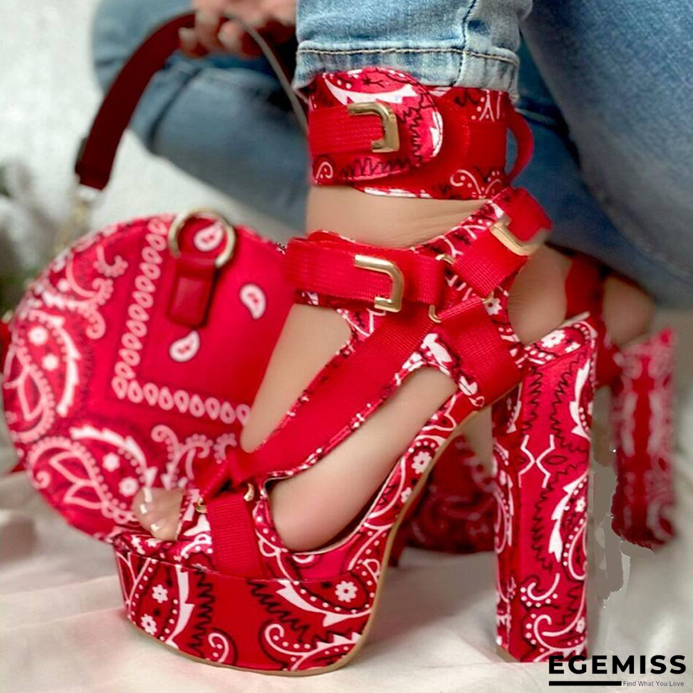 Red Casual Street Hollowed Out Patchwork Opend Out Door Shoes | EGEMISS