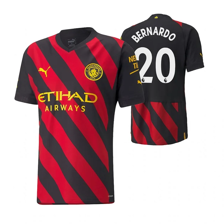 Manchester City Bernardo Silva 20 Away Shirt Kit 2022-2023