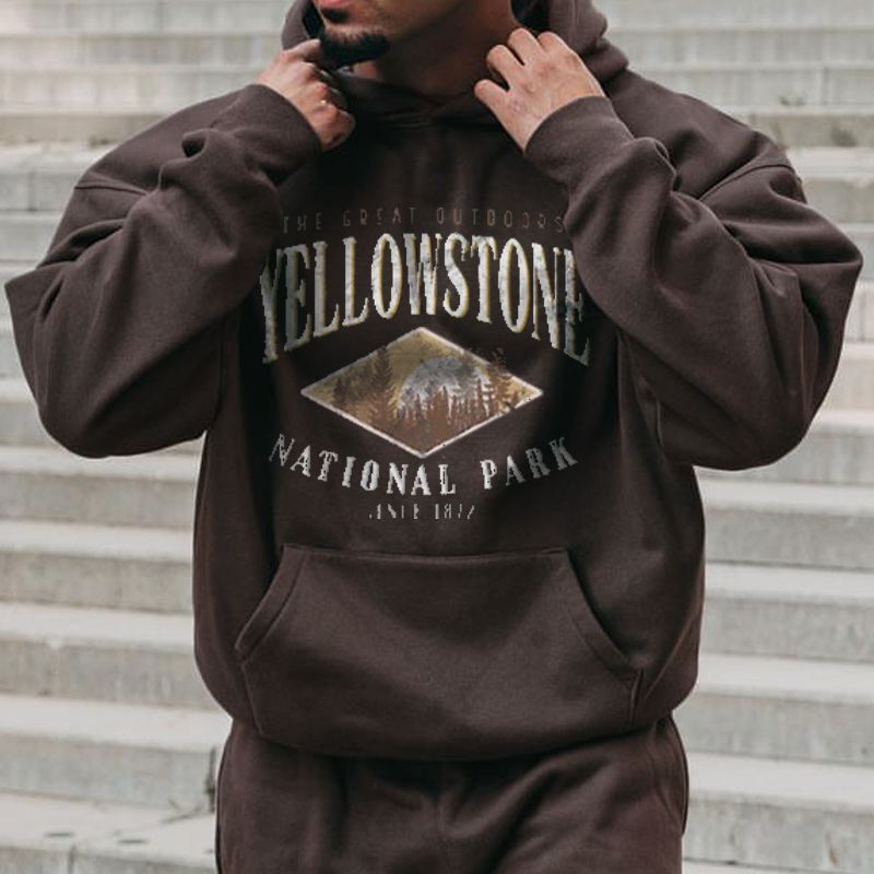 Casual Vintage "YELLOWSTONE" Men's Sweatshirt-barclient