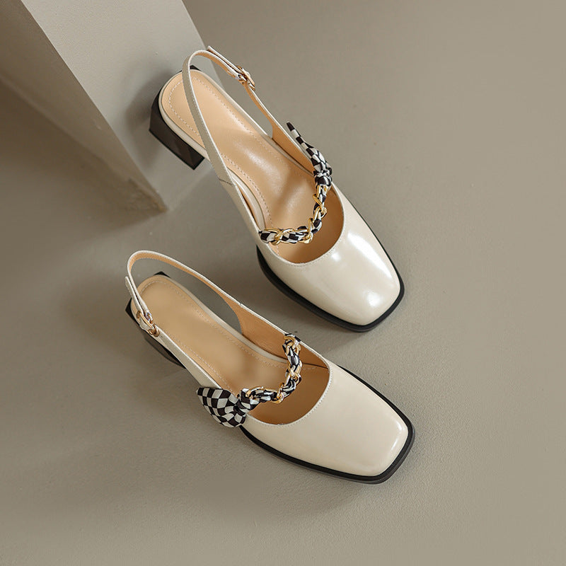 VCSHOES Marie Jeanne White Platform Sandals