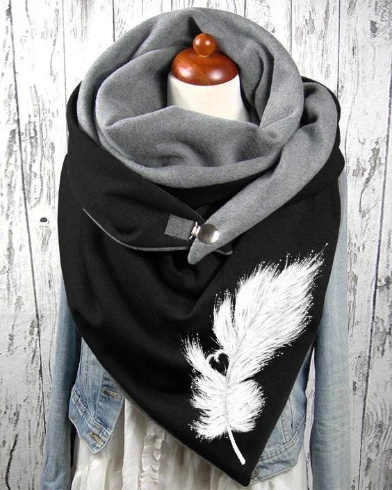 Feather casual scarves