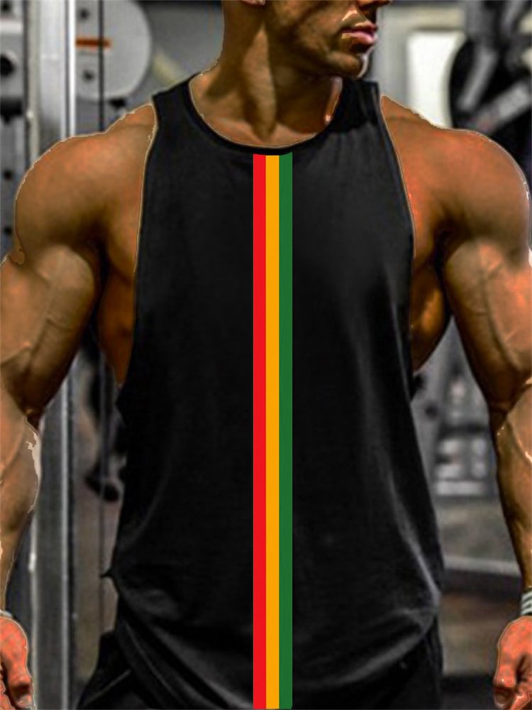 Black Pride Stripe Comfy Tank Top