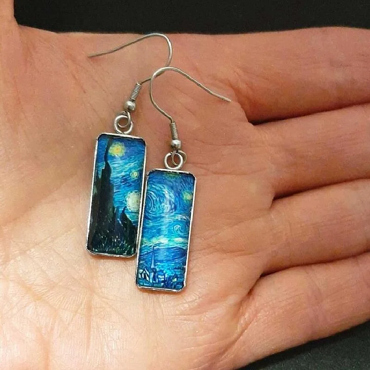 Van Gogh Starry Glass Earrings