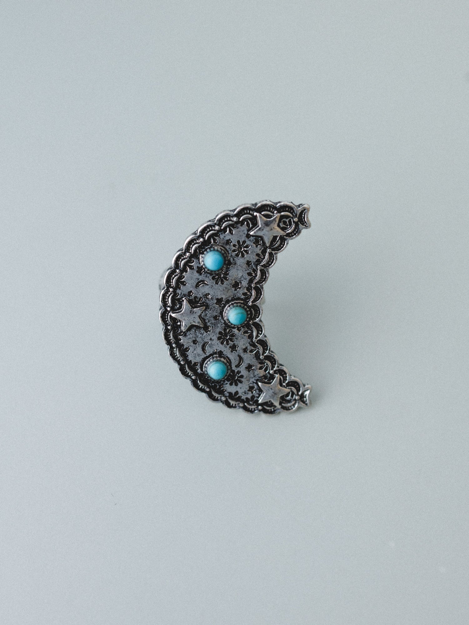 Moon Star Ring - Turquoise