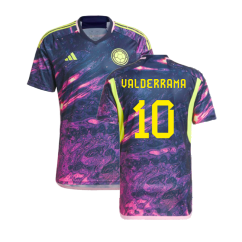 Columbia Carlos Valderrama 10 Away Shirt Kit 2023-2024 - Women's World Cup 2023
