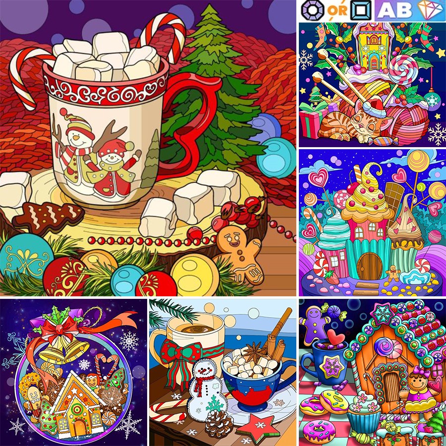 Christmas Party 40*40CM(Canvas) Diamond Painting