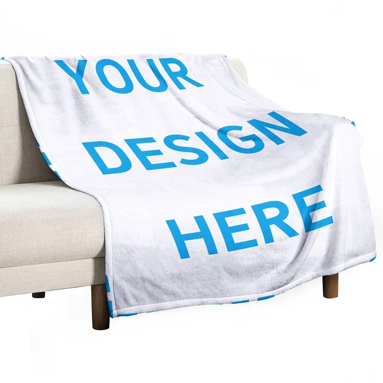 Personalized Double Sided Printed Fleece Throw Blankets