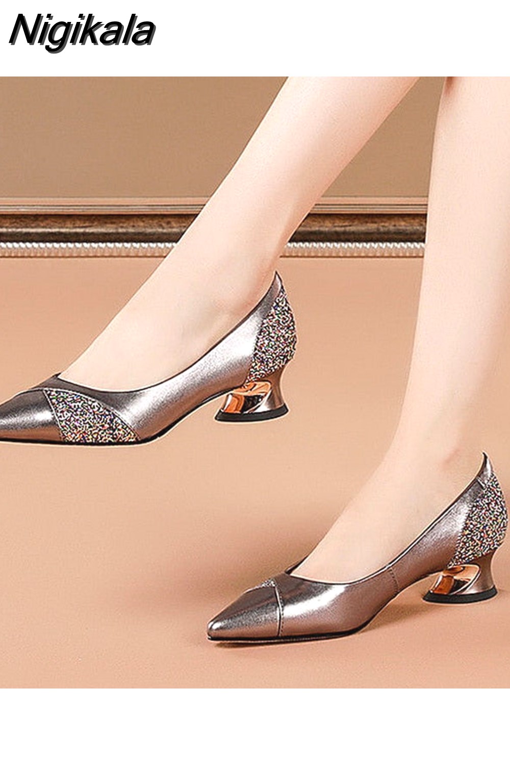Women Platform Sneakers Real Leather Fashion Brand Lady Chunky Hollow Out Footware Female Zapatos Mujer Thick Bottom Chaussure
