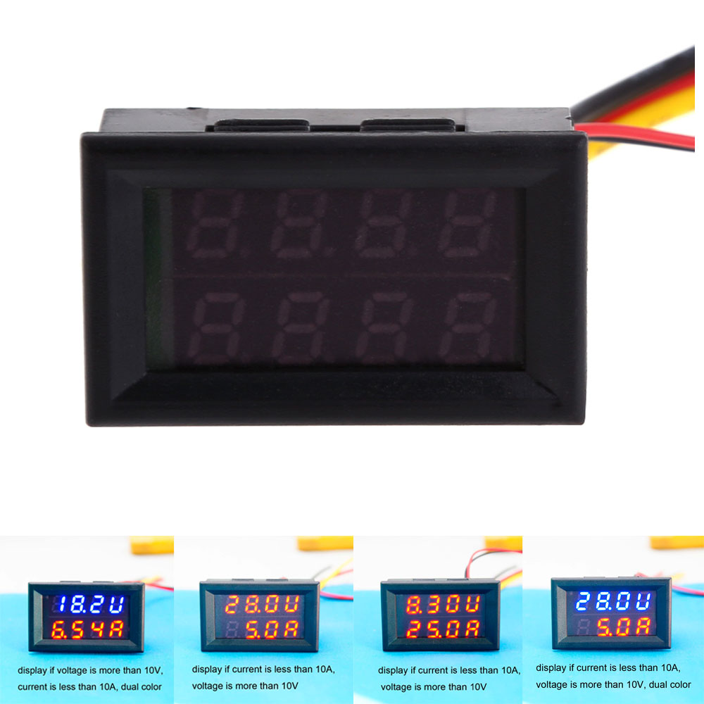 New Dual LED Digital Voltage Current Display Voltmeter Ammeter Panel Gauge, Red 5, 501 Original
New Dual LED Digital Voltage Current Display Voltmeter Ammeter Panel Gauge, Red 5, 501 Original