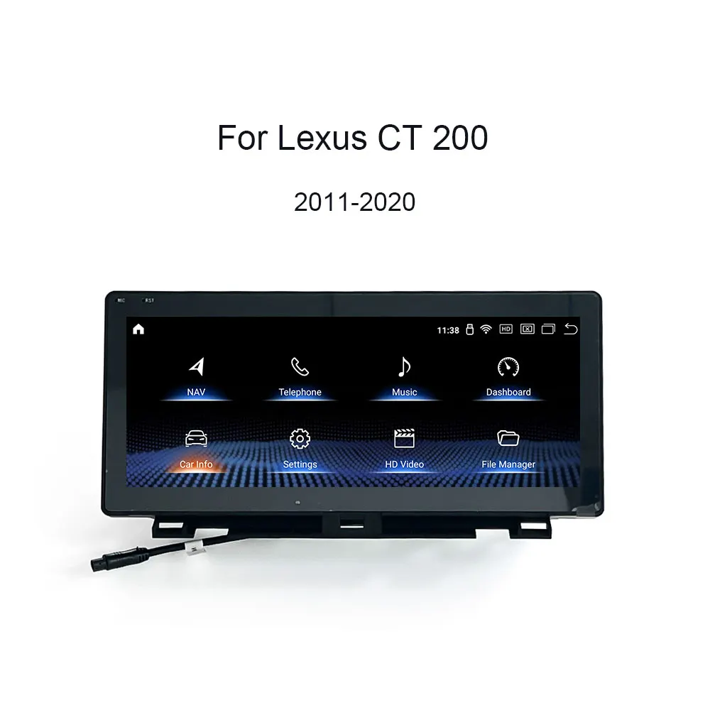 For LEXUS CT CT200 Android Auto Radio Audio CarPlay GPS Navigation Multimedia Player