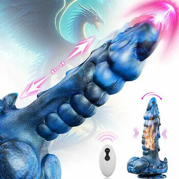 pornhint Pornhint Leviathan 8 Thrusting Vibrating Swing Heating Huge Dildo with Suction Cup 9.5 Inch
