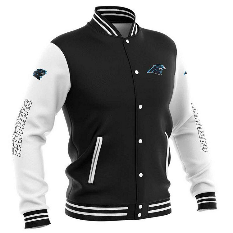 (4 Colors Available)Carolina Panthers
Limited Edition Buttoned Baseball Jacket