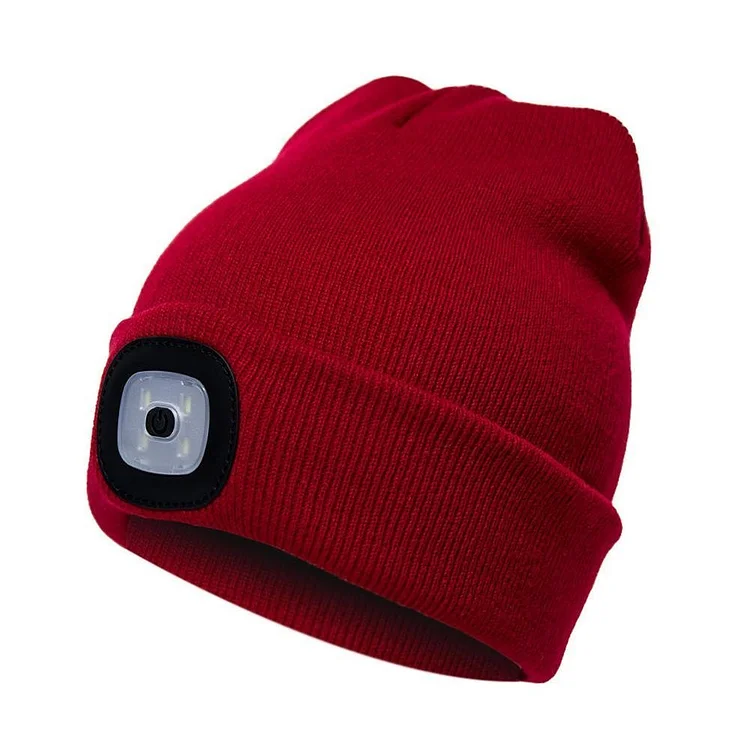 LED Knitted Winter Beanie Hat - tree - Codlins
