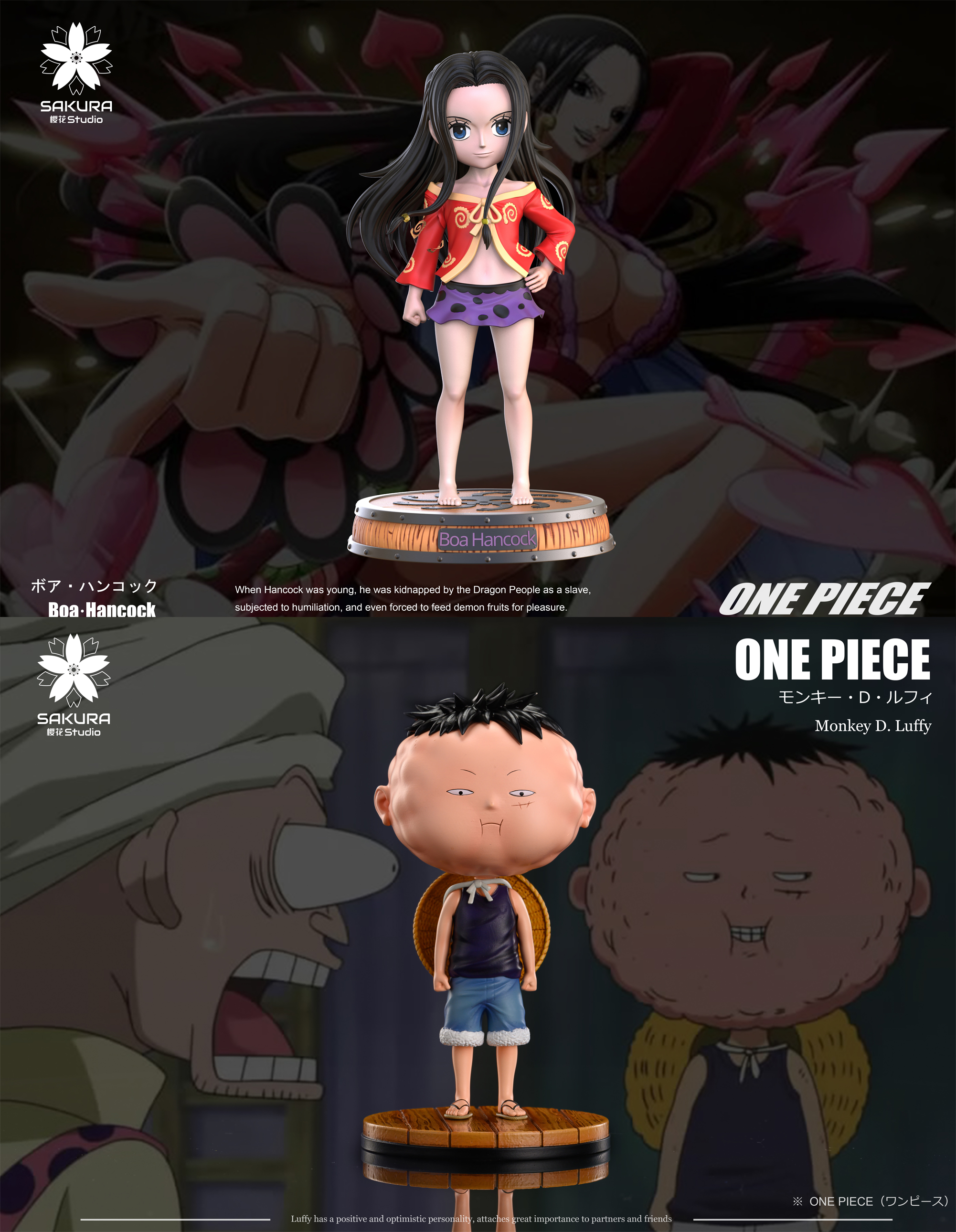 Battle Seven Warlords Childhood Series 002 Boa Hancock & Monkey D. Luffy - ONE  PIECE Resin Statue - YingHua Studio [Pre-Order]