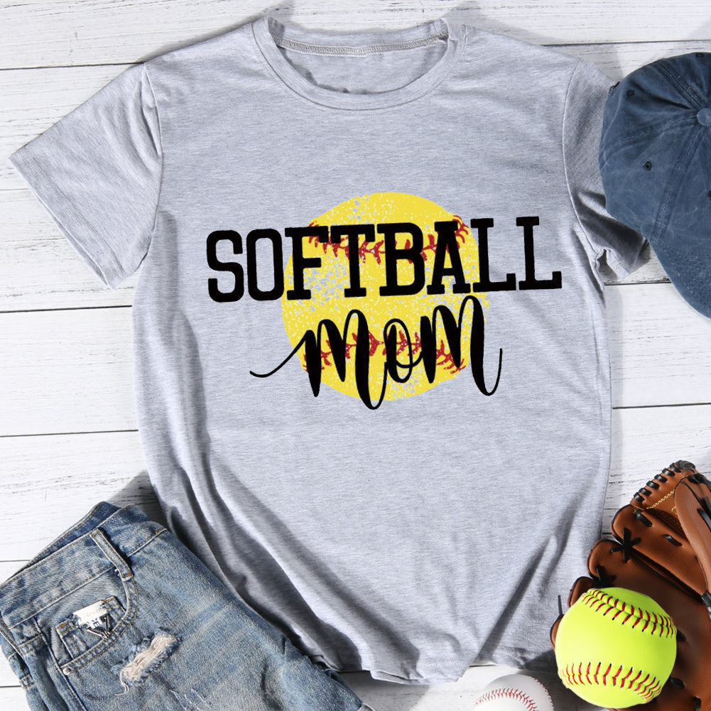 Softball mom T-shirt Tee -01231-Guru-buzz