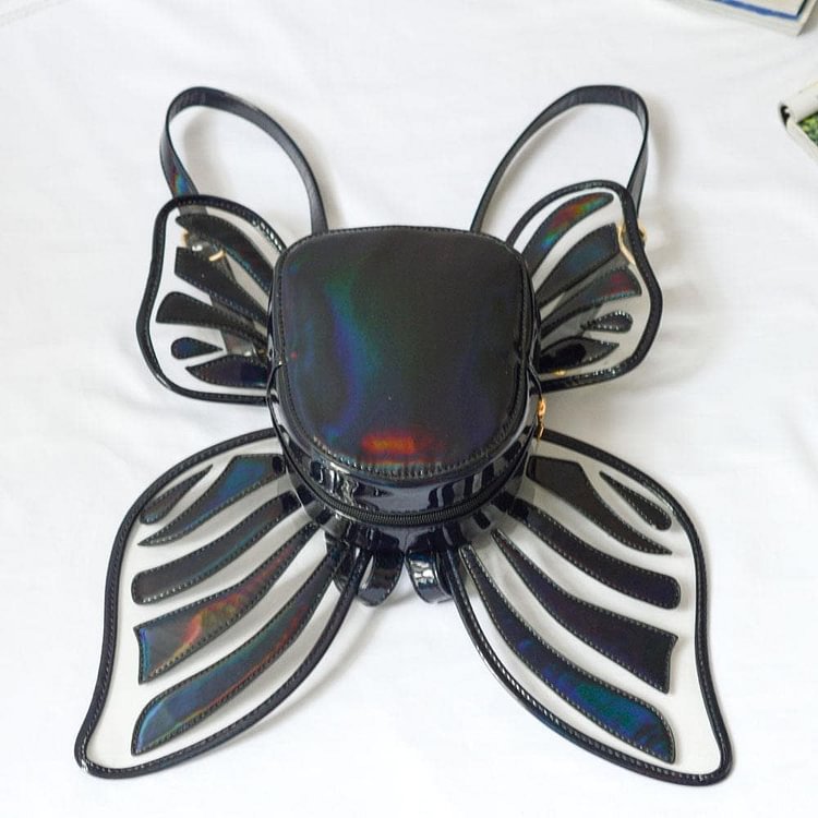 4 Colors Hologram Butterfly Wings Backpack S12791