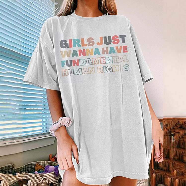 Vefave Girls Just Wanna Have Fun T-Shirt