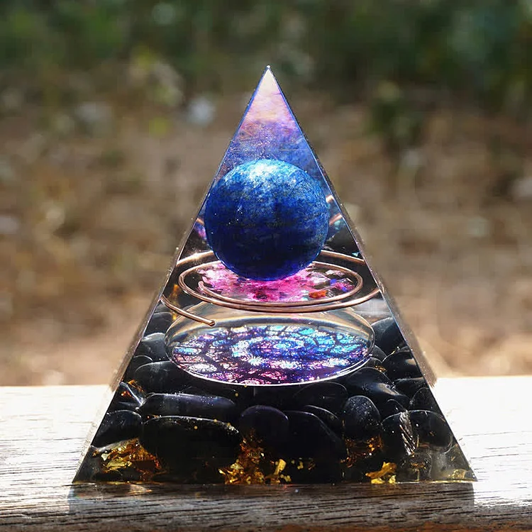 obsidian orgone energy pyramid