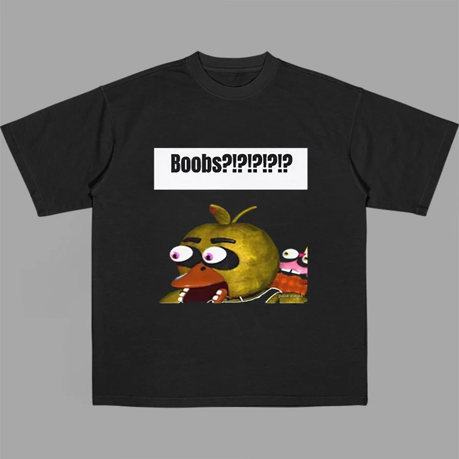 FNAF Funny Chica Fazbear Printed Unisex Oversized T-shirt - Devcarry