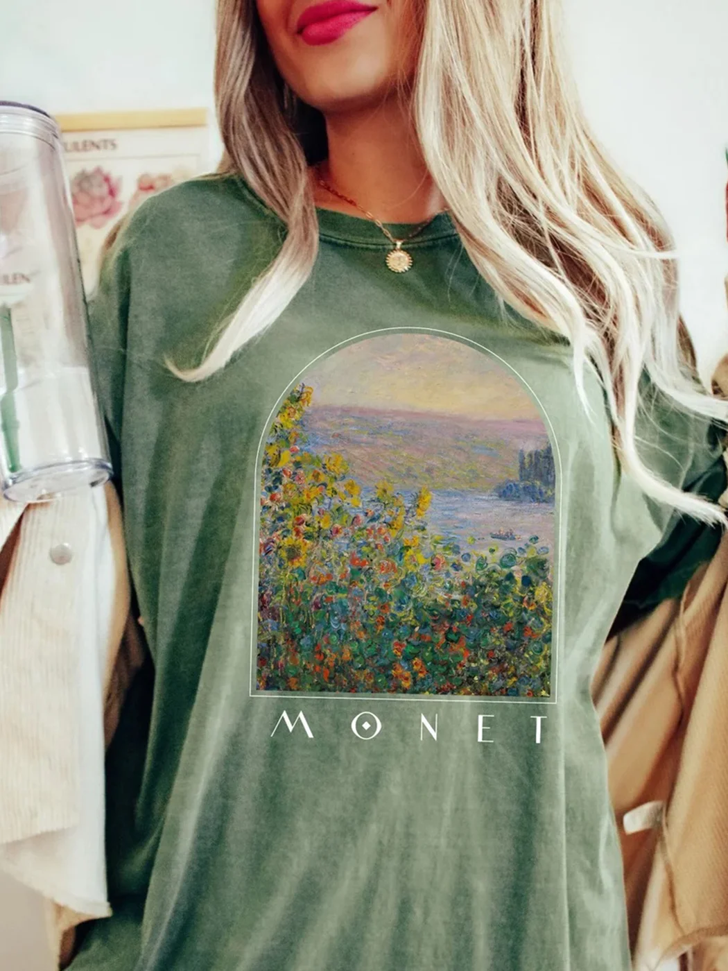 Monet Shirt Gift Painting Collage Aesthetic T-shirt / DarkAcademias /Darkacademias