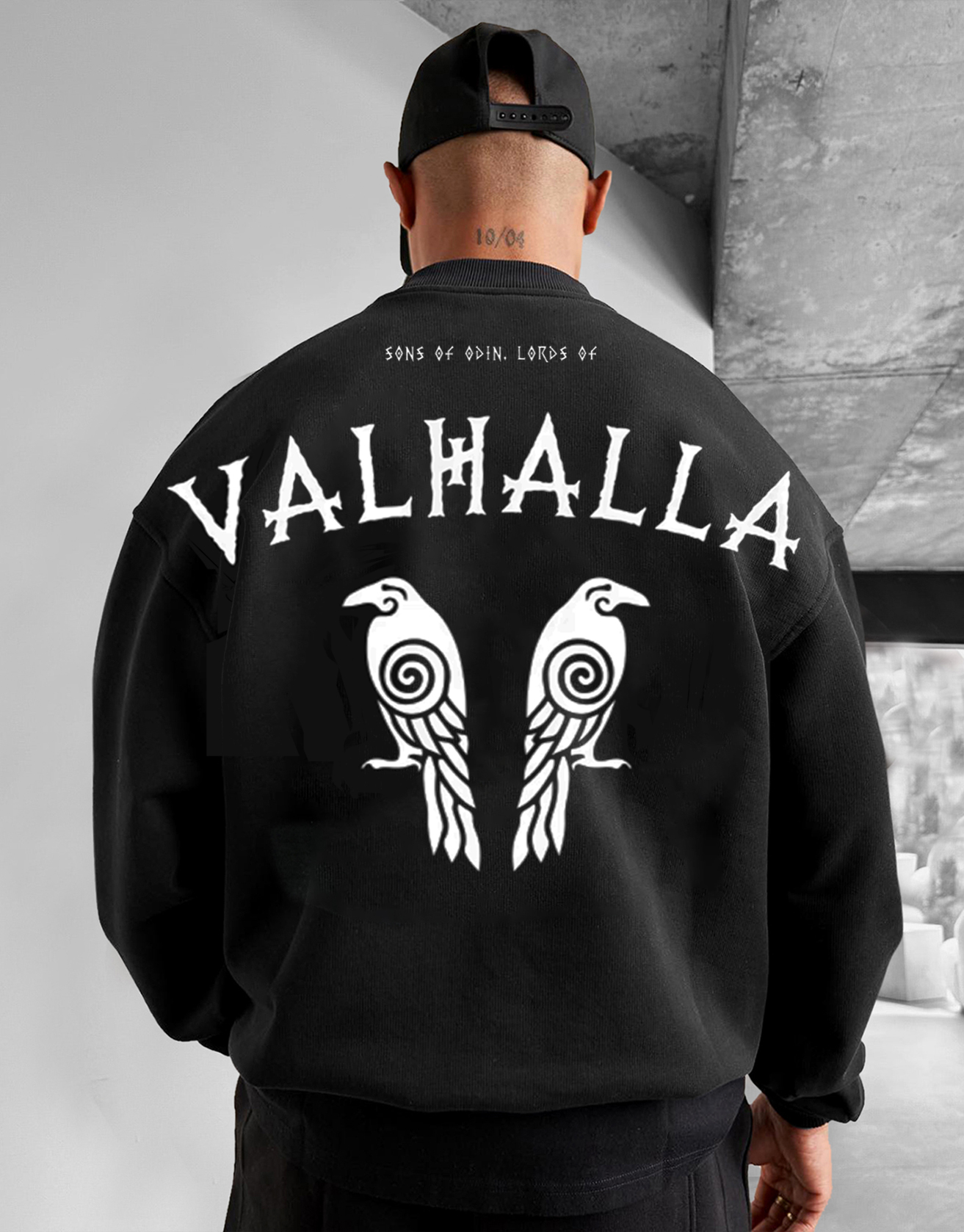 Viking Crow Street Trendy Sweatshirt / TECHWEAR CLUB / Techwear