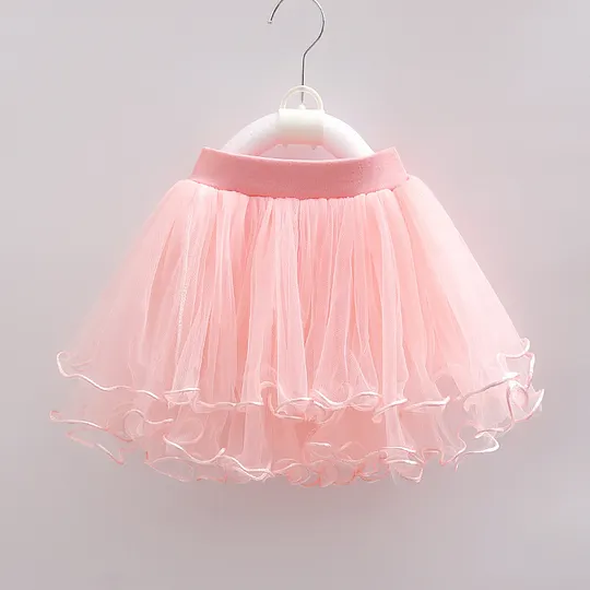 【12M-9Y】Girls Mesh Beaded Puffy Skirt