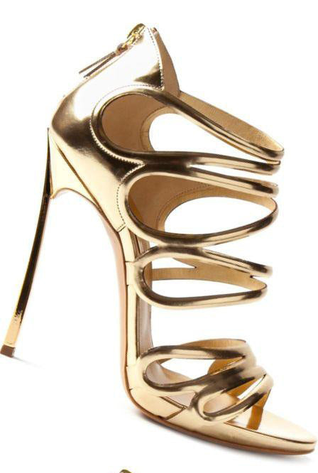 VCSHOES Chic Fishmouth Lace-up Heels Sandals