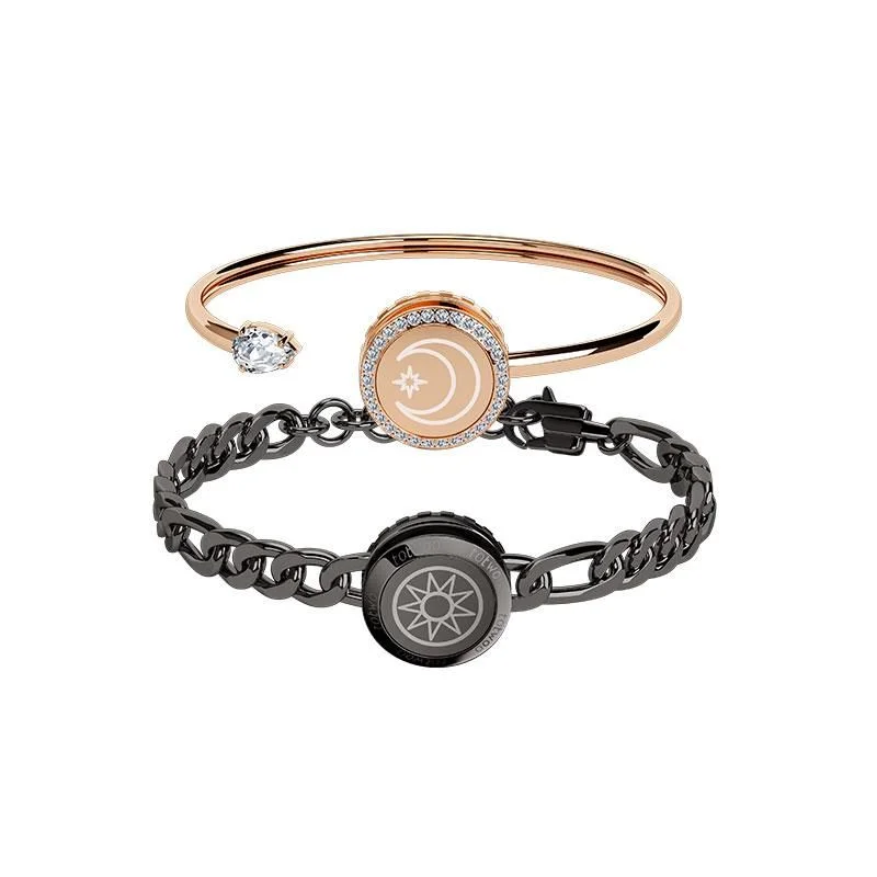 Vangogifts Sun & Moon Smart Couple Bracelet Sets