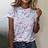 Efenbei Women T-Shirts Fashion 3d Butterfly Print Tshirt For Ladies Casual Streetwear Short Sleeves Tops Female Clothing Tees Camisetas