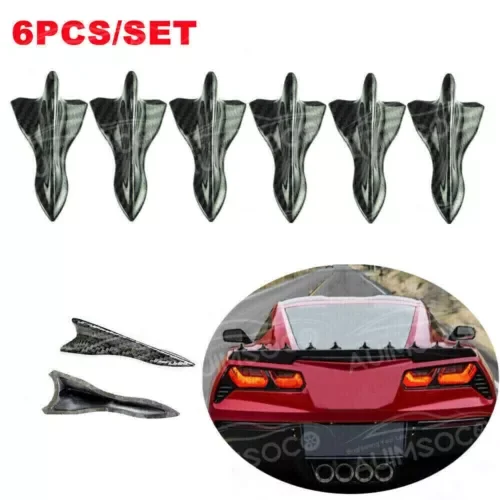Dronehint Car Parts Universal Carbon Fiber Sticker Roof Shark Fin Decorative US Ship (For: Audi Sport) Parts