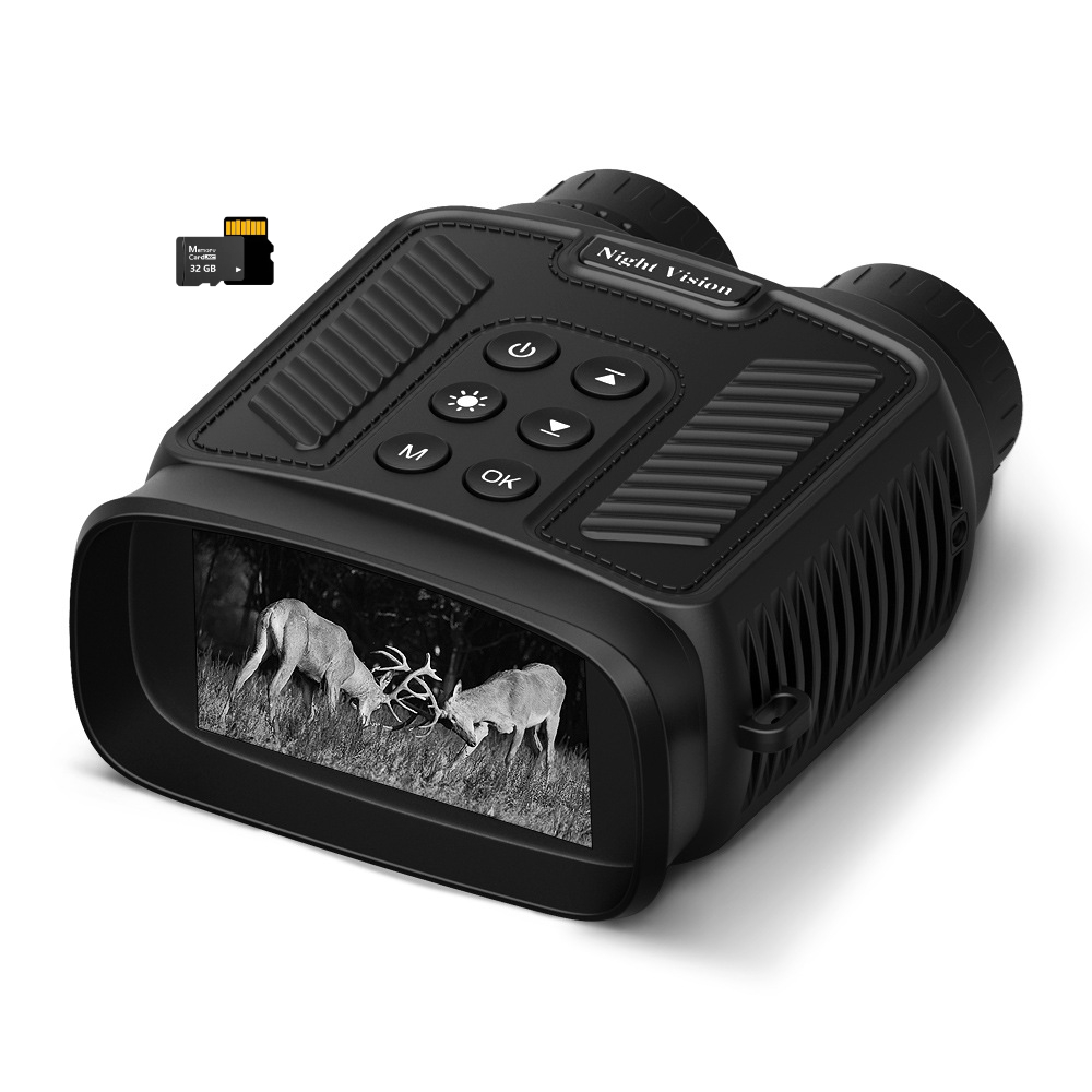 BekinTek Night Vision Binoculars 5000mAh Rechargeable Telescope NVG Infrared Goggles Full Dark Observing Scope 7x IR Adjustment 8x Digital Zoom 2.5K Video Playback 40M Photo 3 Inches Large HD Screen with 32G TF Card for Camping Hiking Surveillance 19