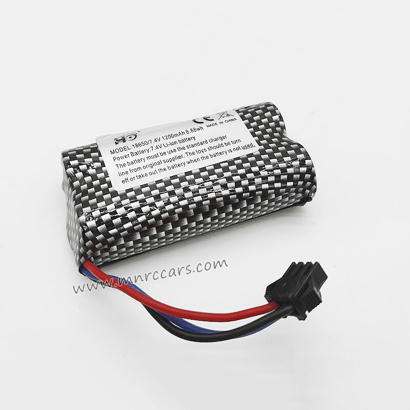 MN Model MN168 Parts 18650 7.4V 1200mAh Battery SM3P Plug E0-12