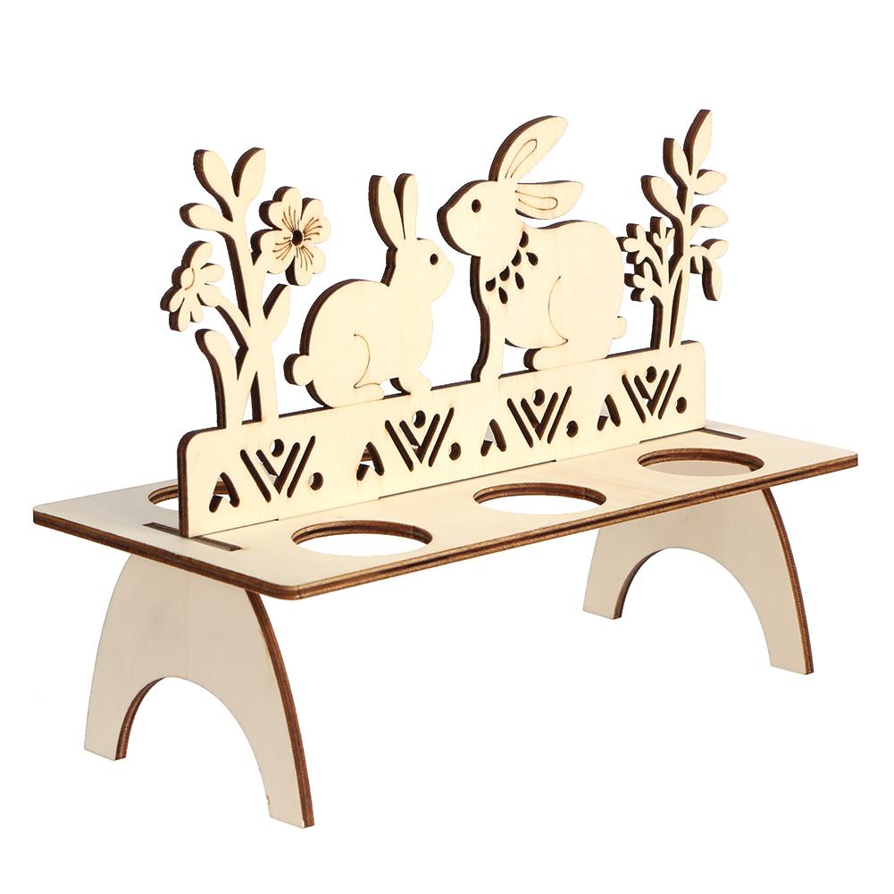 Wooden Easter Egg Shelves Egg Stand Rack Bunny Pattern Easter DIY Decor, 501 Original
Wooden Easter Egg Shelves Egg Stand Rack Bunny Pattern Easter DIY Decor, 501 Original