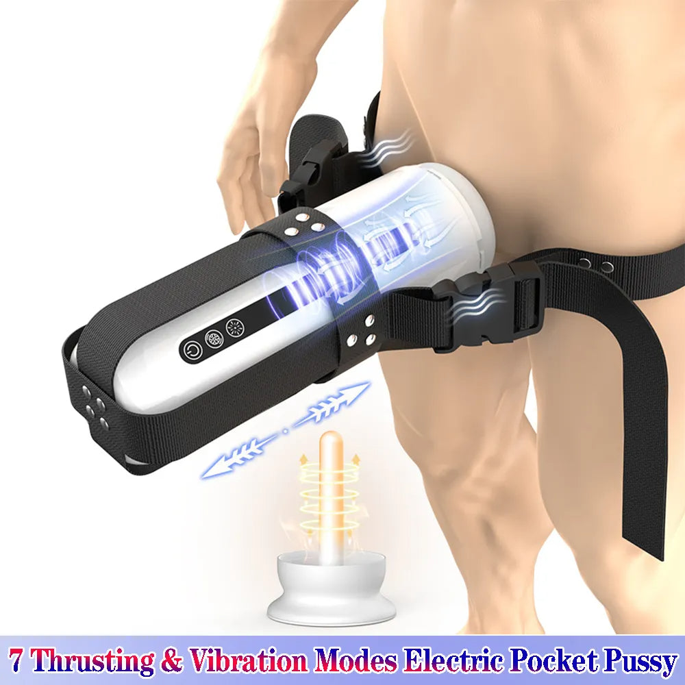 Automatic Telescopic Heating Male Masturbator Electric Pocket Pussy Blowjob Machine  Sex Toys Adult Goods for Man Penis Massager