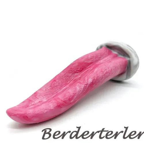 pornhint Pornhint Tongue Style Anal Plug with Suction Cup Silicone Dildo Clitoral Stimulate SexToy