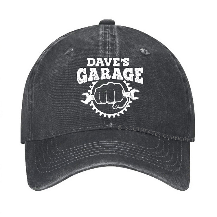 Dave's Garage Funny Custom Baseball Hat