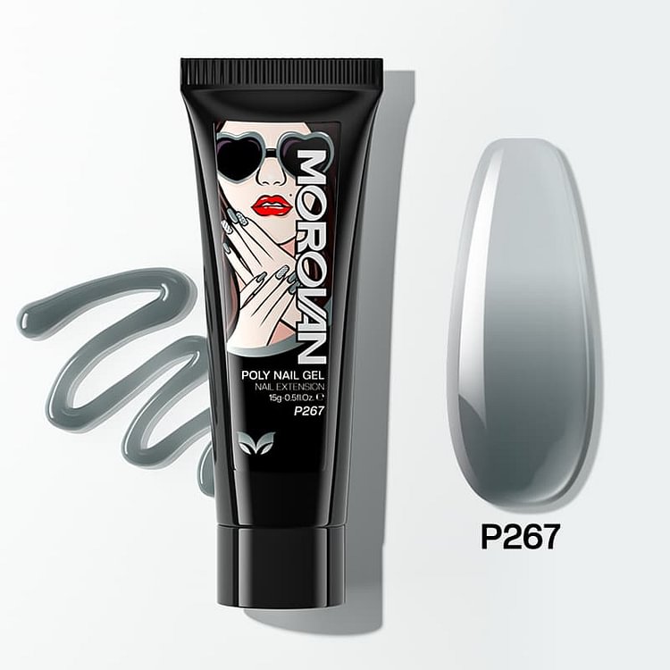 Temperature Color Changing Celadon Grey Poly Nail Gel