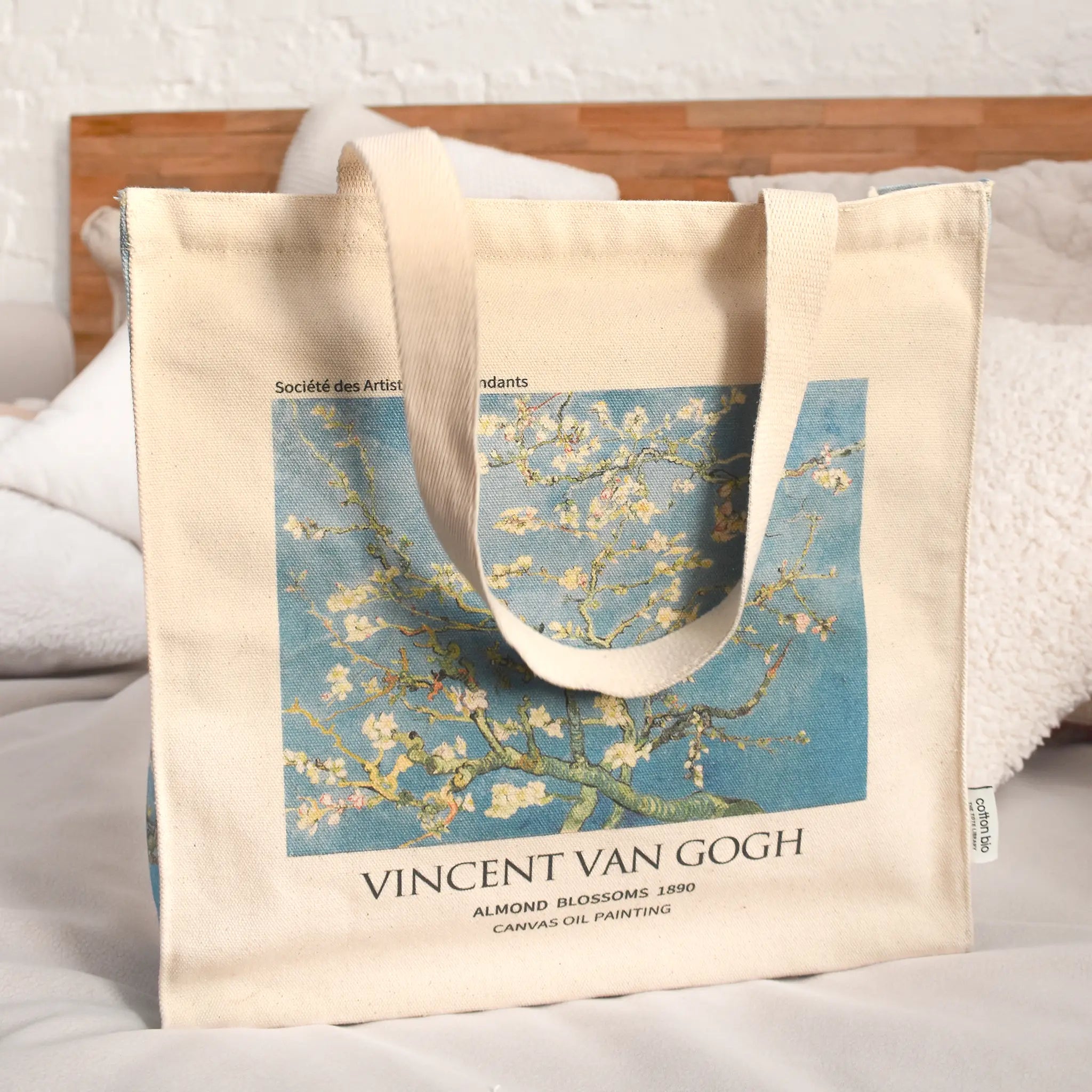 Almond Blossom Tote Bag, Van Gogh Tote Bag, Aesthetic Tote Bag, Tote Bag  Pattern