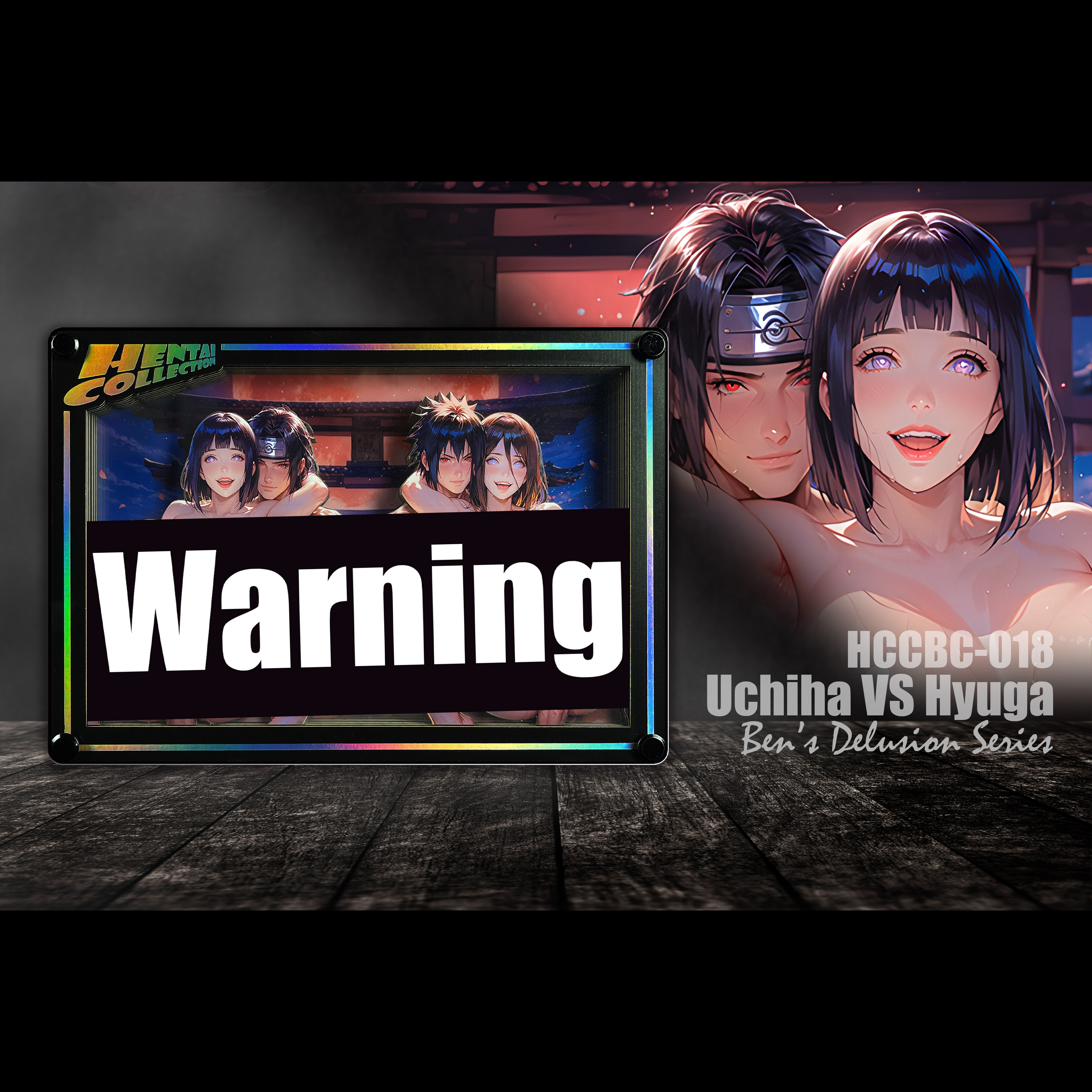 B&W Studio - Itachi Uchiha X Hinata Hyuga X Sasuke Uchiha X Hanabi Hyuga Ben's Delusion World Series Desktop Decor Card #18 -