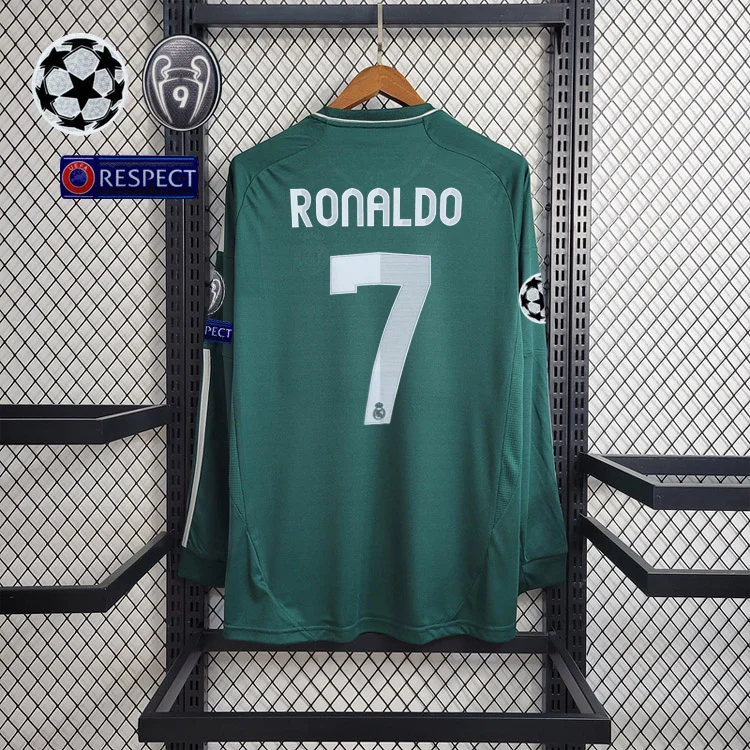 Retro Long Sleeve 2012-13 Real Madrid Double RONALDO  Football jersey retro