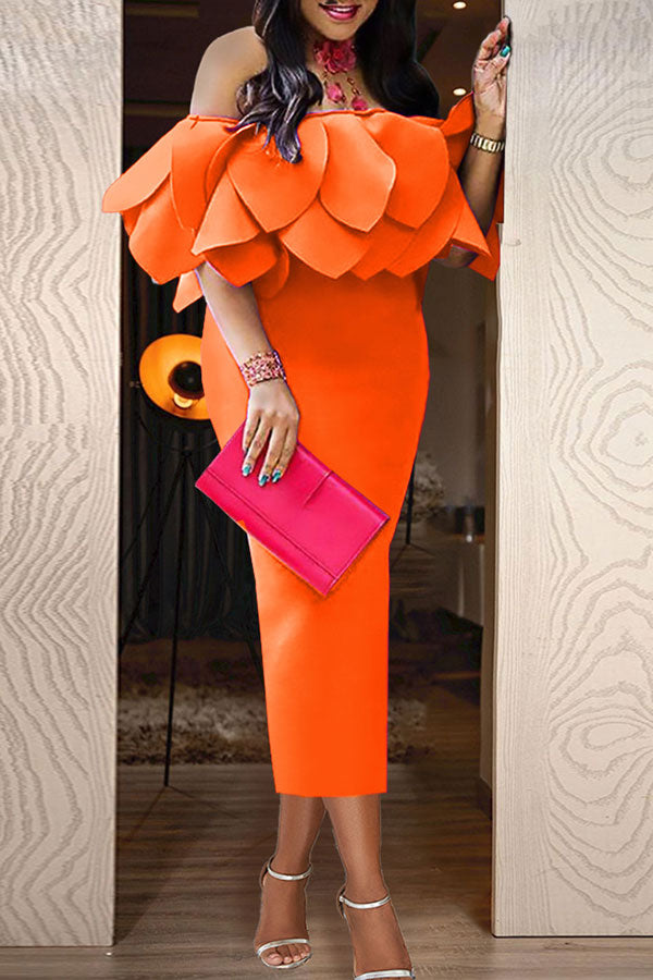 Crushed 'Petal' 2-Tier Dress main image 1