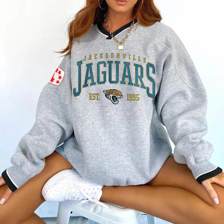 Jacksonville Jaguars V-neck Pullover Sweatshirt