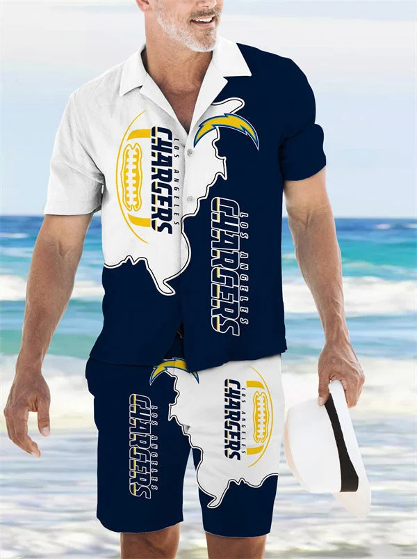 Los Angeles Chargers
Limited Edition Hawaiian Shirt And Shorts Two-Piece Suits