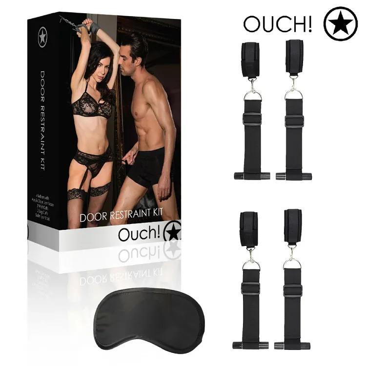 pornhint Pornhint Ouch! Set Costrittivo per Porta Soft Bondage BDSM Door Restraint Kit Couple Play Bondage