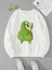 Women Fleece Cartoon Avocado Love 90s Trend Cute Clothing Fashion Pullovers Print Long Sleeve Clothes Female Graphic Sweatshirts