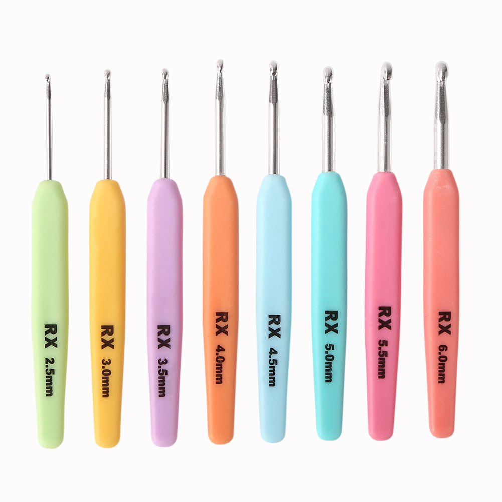 8Pcs Crochet Hooks Soft Plastic Handle Aluminum Knitting Sewing Needles Set, 501 Original
8Pcs Crochet Hooks Soft Plastic Handle Aluminum Knitting Sewing Needles Set, 501 Original