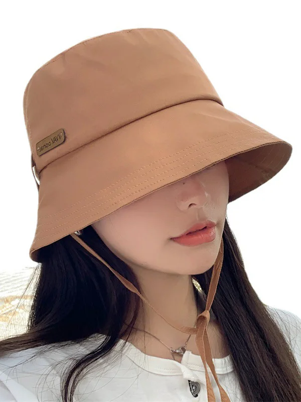 Sun-Protection Lace-Up Wide Side Fisherman Hat Hats&Caps